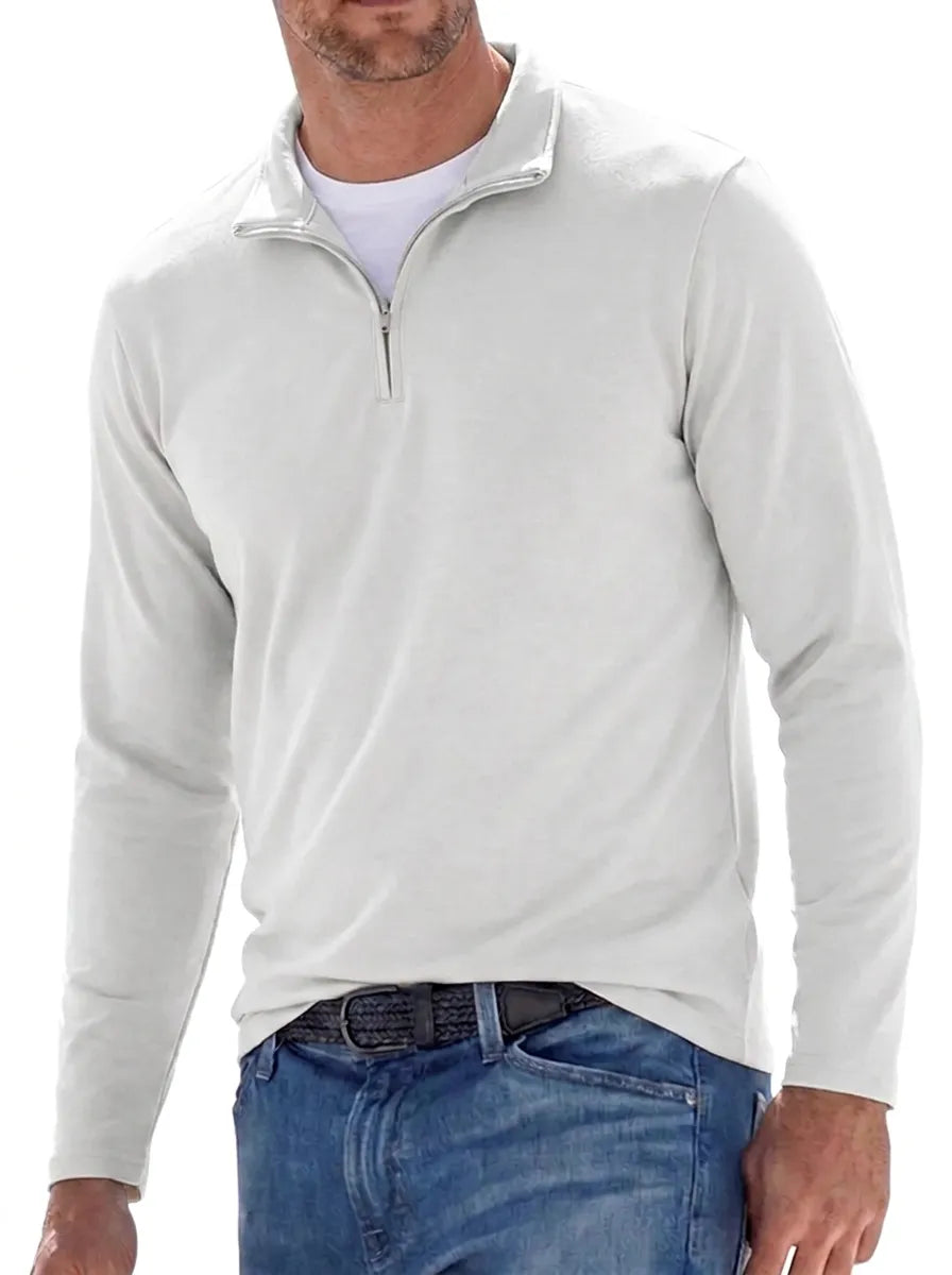 Erik | Pullover premium da uomo con cerniera e collo rialzato