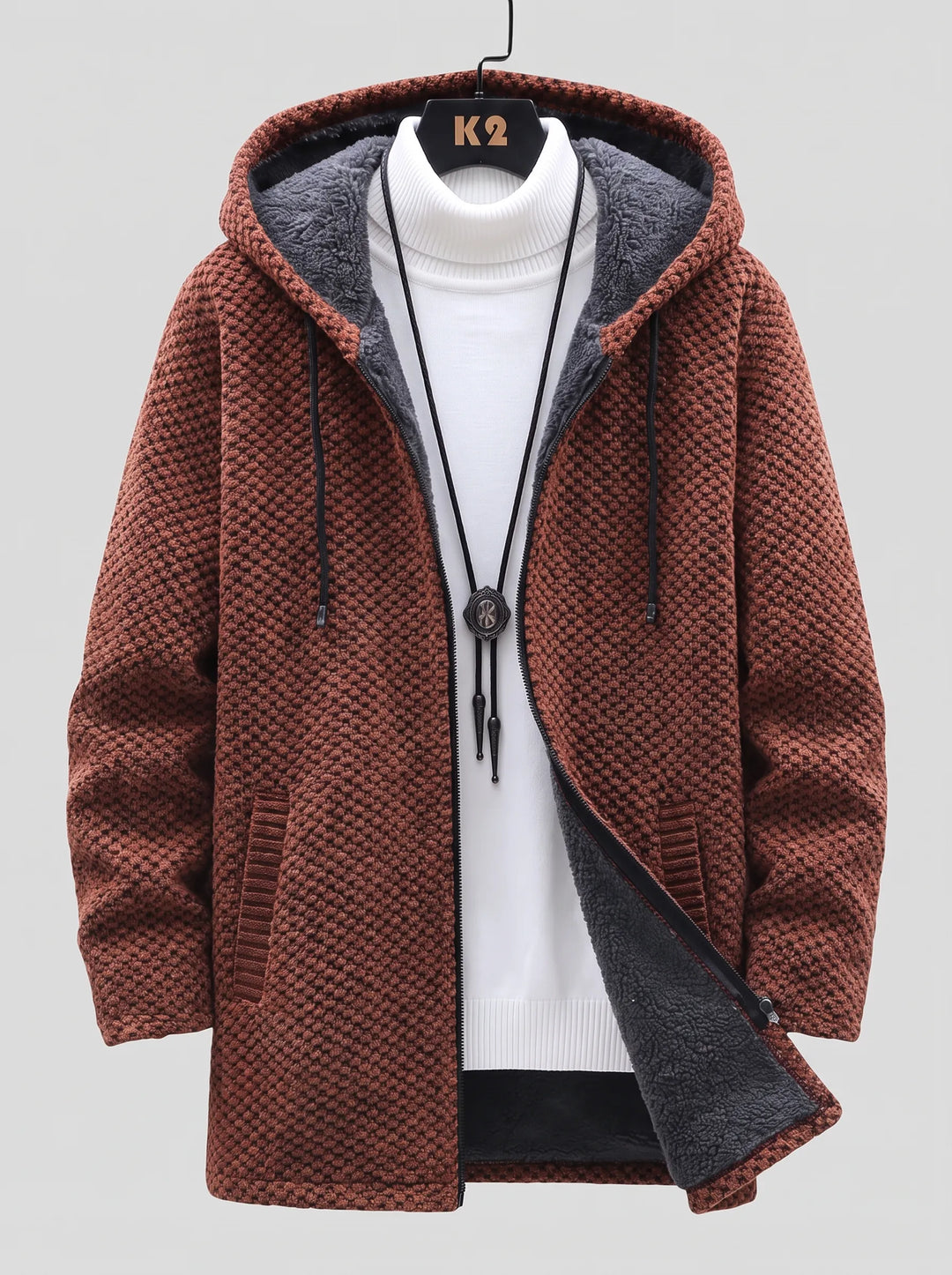 Oslo | Strick Hoodie für Herren mit Kapuze und langen Ärmeln