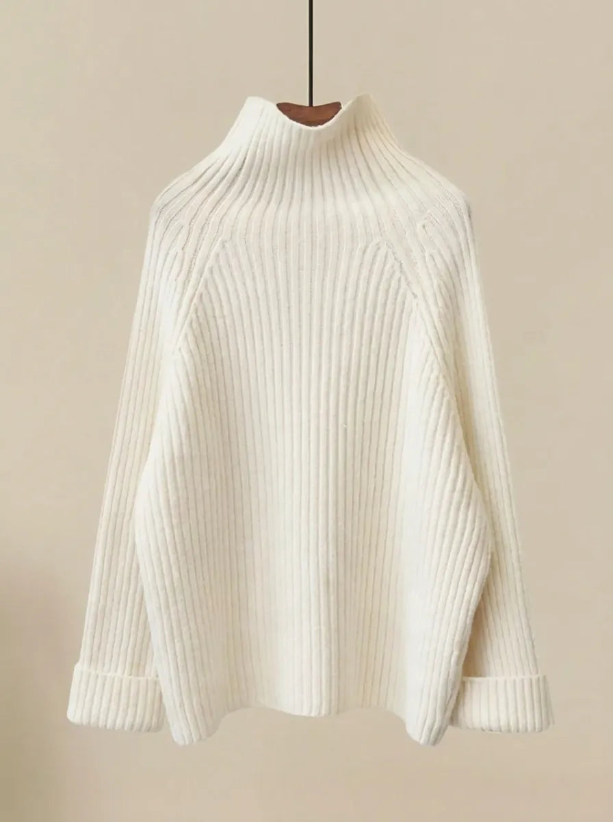 MARLENE | Bequemes, gemütliches Strickset für Damen mit Herzmuster