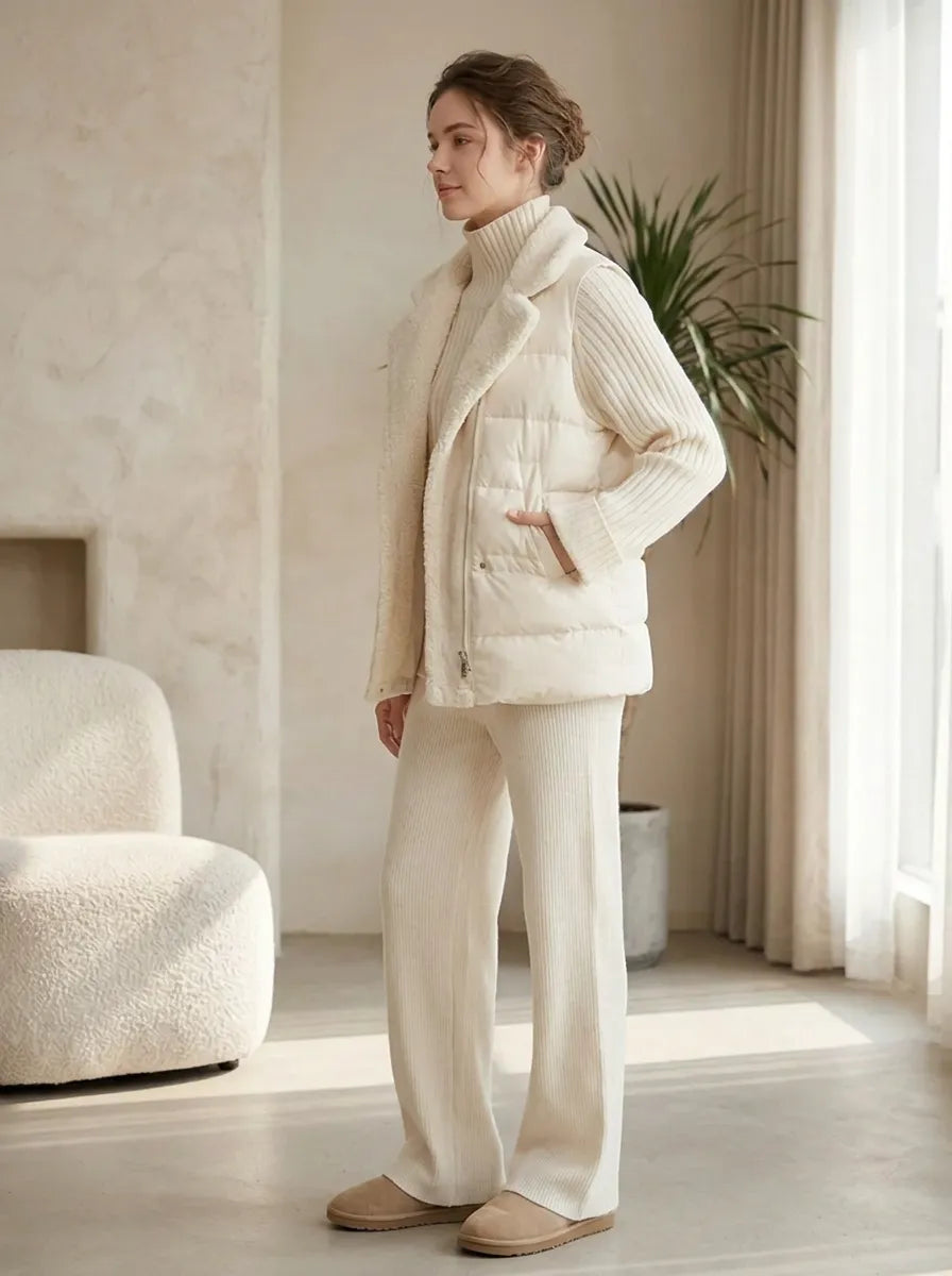 MARLENE | Bequemes, gemütliches Strickset für Damen mit Herzmuster