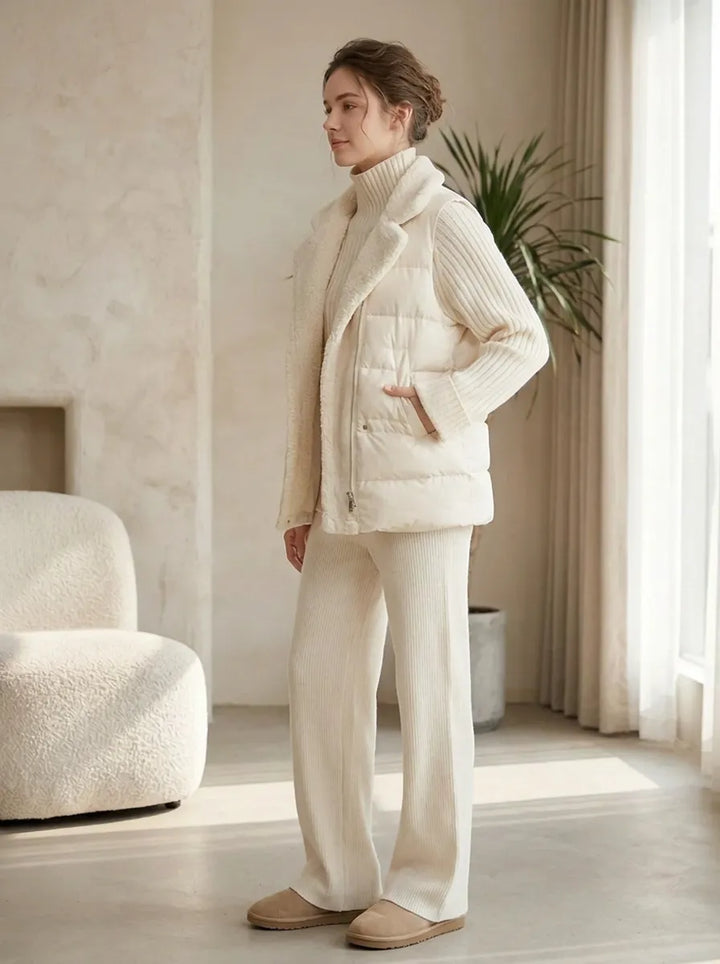 MARLENE | Bequemes, gemütliches Strickset für Damen mit Herzmuster