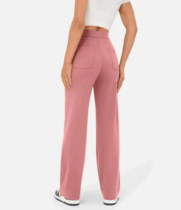 Lynn | Perfekt sitzende Hose für Damen mit geradem Bein und hohem Bund