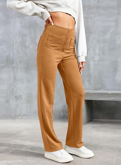Lynn | Perfekt sitzende Hose für Damen mit geradem Bein und hohem Bund