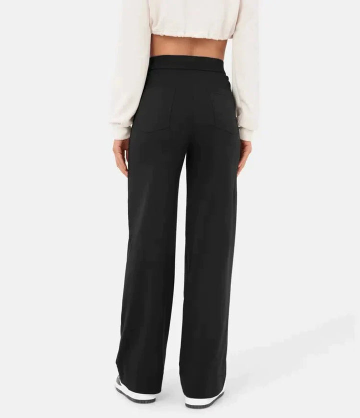 Lynn | Perfekt sitzende Hose für Damen mit geradem Bein und hohem Bund