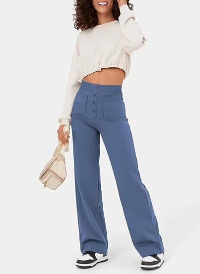 Lynn | Perfekt sitzende Hose für Damen mit geradem Bein und hohem Bund
