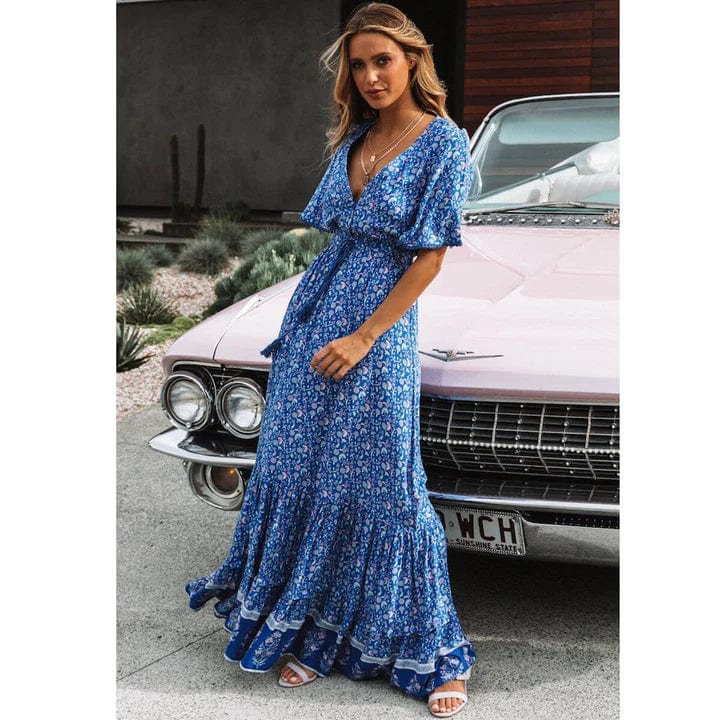 Saskia | Schickes Kleid mit Blumenmuster