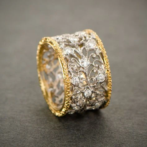 Teressa | Vintage Efeu Ring mit Zirkon
