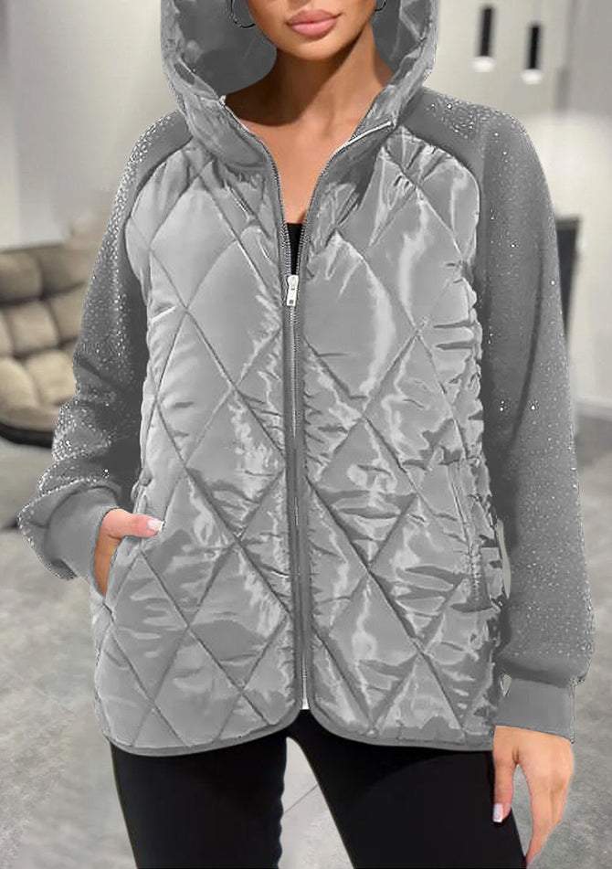Gloria | Stilvolle Warme Jacke für Damen mit Kapuze und langen Ärmeln