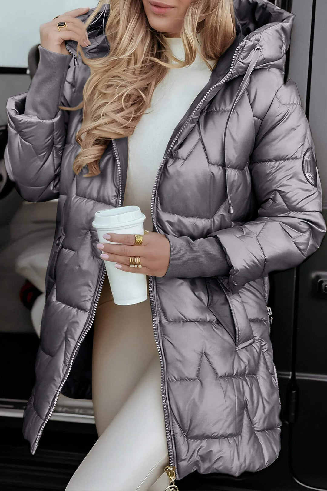 Zoe | Herbstjacke für Damen mit Rundhalsausschnitt und langen Ärmeln