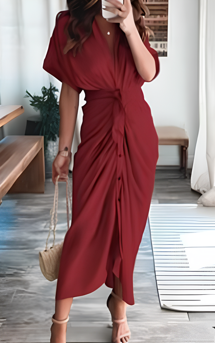 Linda | Sommerkleid mit langen Ärmeln