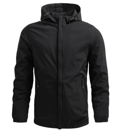 Luca | Wind und wasserdichte Jacke für Herren mit Kapuze und langen Ärmeln