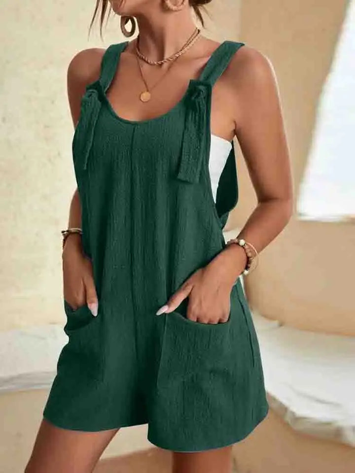 Jasmin | Damen Freizeit Overall Shorts mit Taschen