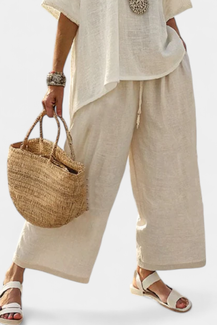 Beatrice | bequeme, essentielle Bluse und weite Hose