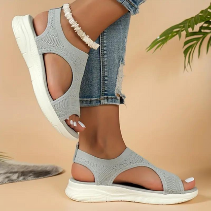 Gemütliche Sofia Sandalen für Damen mit niedrigem Absatz