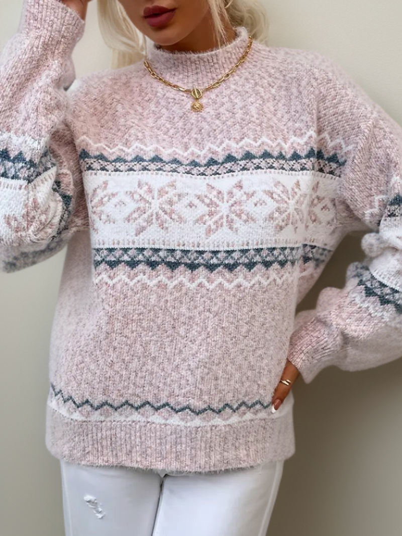 Susan | Lässiger Strickpullover für Damen mit Rundhalsausschnitt und langen Ärmeln