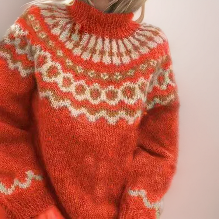 Inge | Kuscheliger Rollkragenpulli Pullover für Damen mit langen Ärmeln