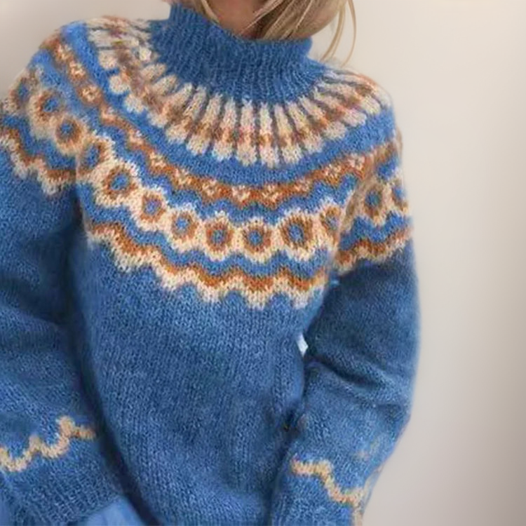 Inge | Kuscheliger Rollkragenpulli Pullover für Damen mit langen Ärmeln