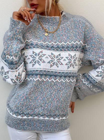 Susan | Lässiger Strickpullover für Damen mit Rundhalsausschnitt und langen Ärmeln