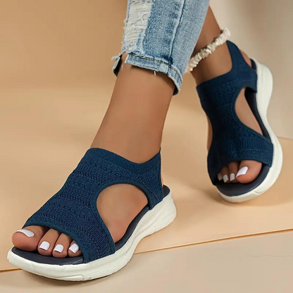 Gemütliche Sofia Sandalen für Damen mit niedrigem Absatz