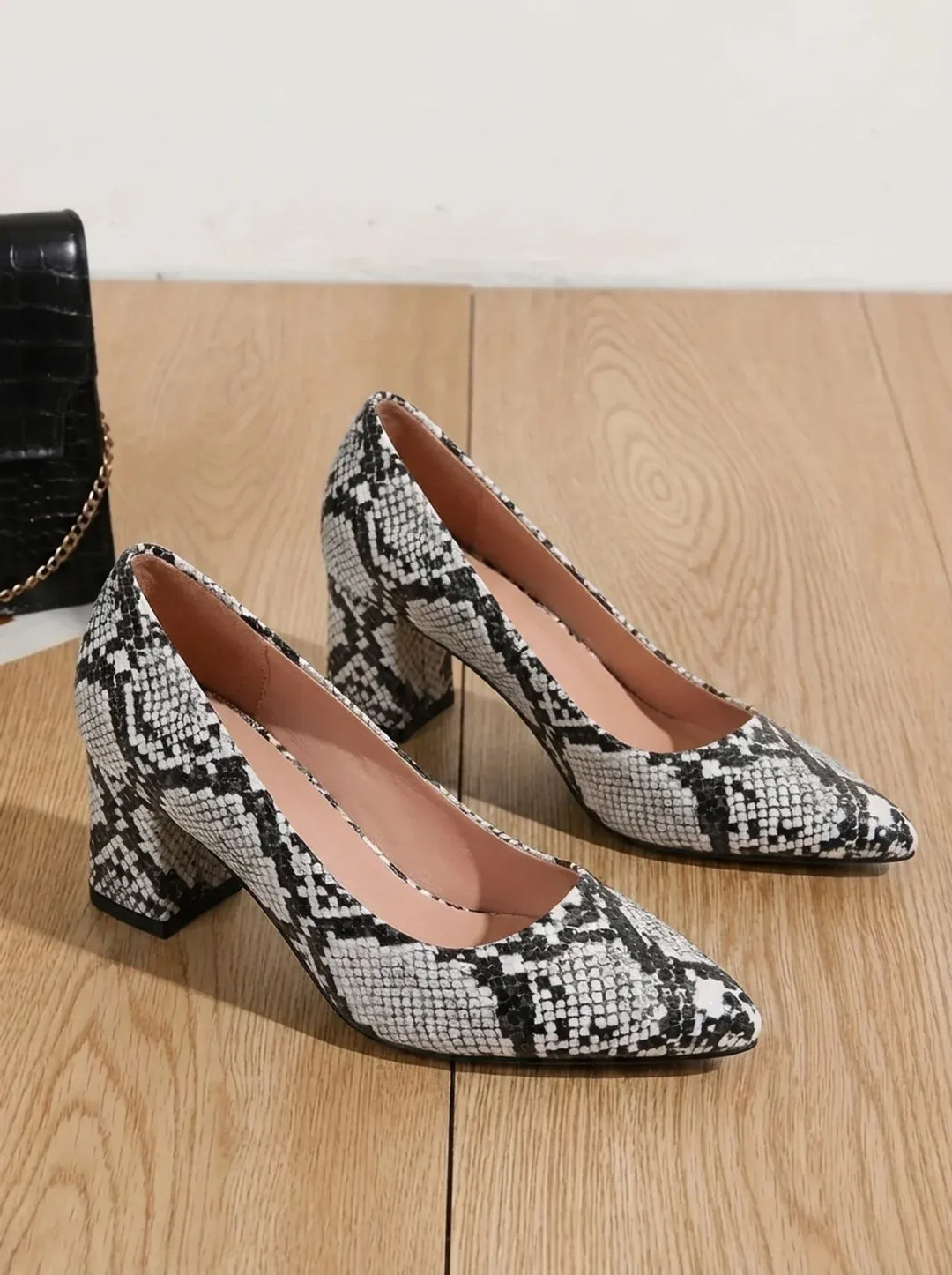 Jayne | Schlangenprint Spitz-Zehen Absätze für Damen
