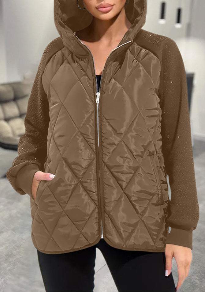 Gloria | Stilvolle Warme Jacke für Damen mit Kapuze und langen Ärmeln