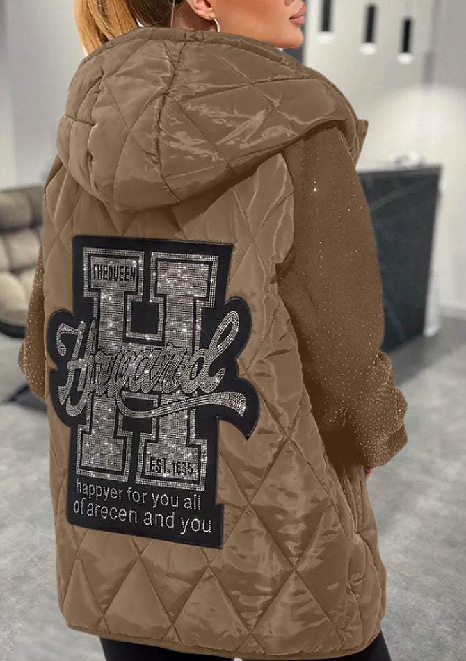 Gloria | Stilvolle Warme Jacke für Damen mit Kapuze und langen Ärmeln
