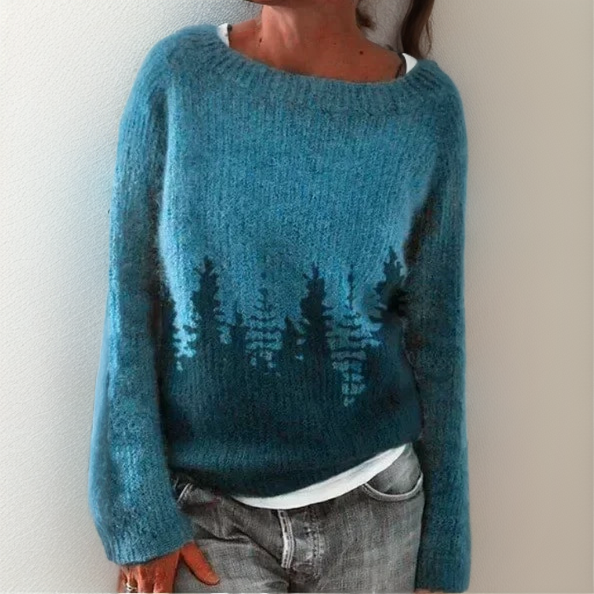 Milee | Lässiger und Lockerer Pullover für Damen mit Rundhalsausschnitt