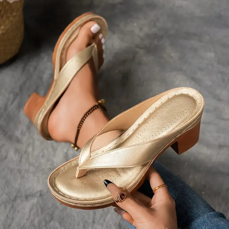 DELACROIX | Schicke Komfortsandalen für Damen mit mittelhohem Absatz