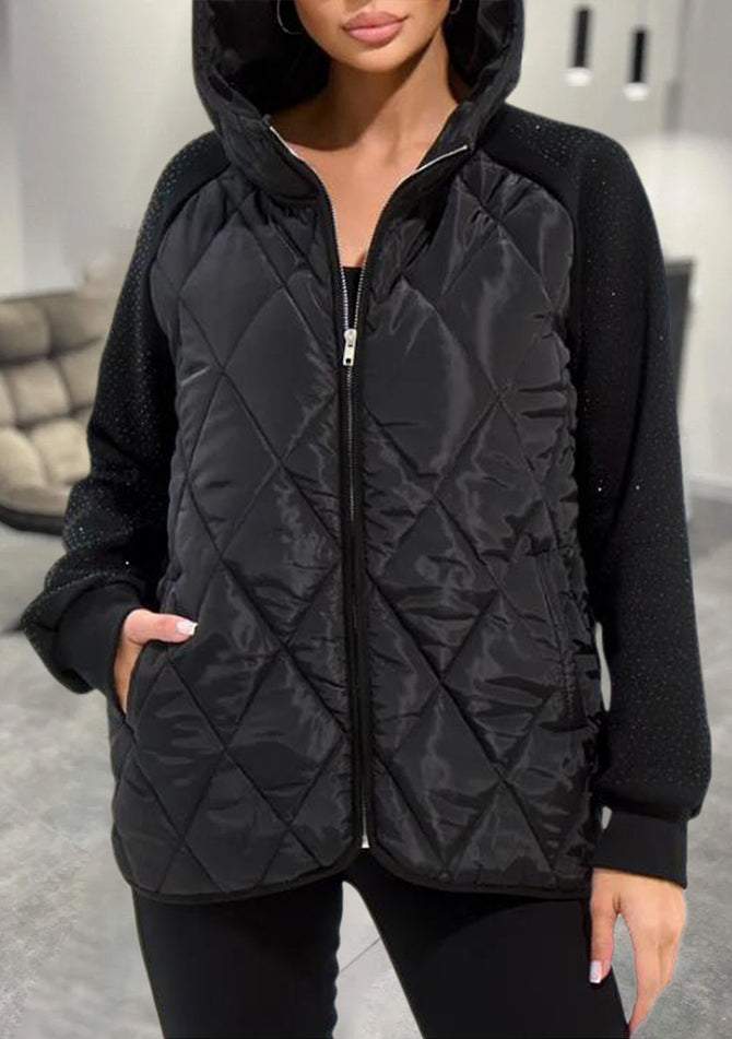 Gloria | Stilvolle Warme Jacke für Damen mit Kapuze und langen Ärmeln