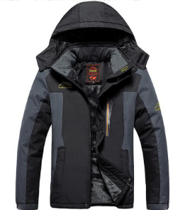 Lorenzo | Bequeme Winterjacke für Herren mit Kapuze und langen Ärmeln