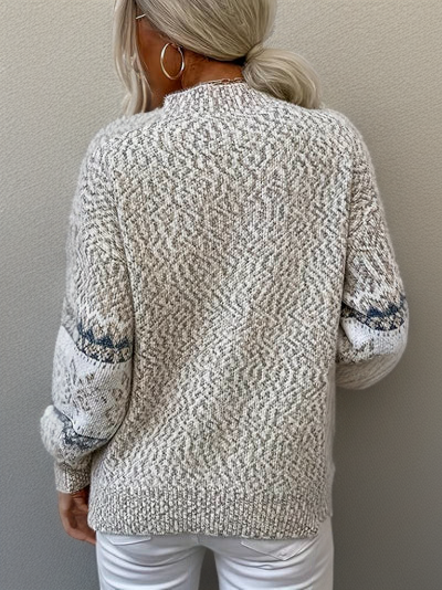 Susan | Lässiger Strickpullover für Damen mit Rundhalsausschnitt und langen Ärmeln