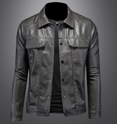 Darius | Premium Jacke im Moto-Stil für Herren mit langen Ärmeln