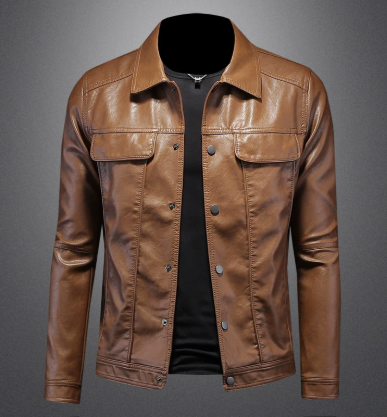 Darius | Premium Jacke im Moto-Stil für Herren mit langen Ärmeln