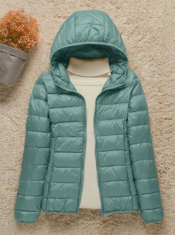 Carlo | Daunenjacke für Damen mit Kapuze und langen Ärmeln