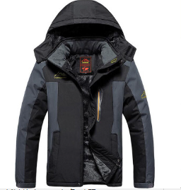 Herren Outdoor-Winterjacke mit langen Ärmeln