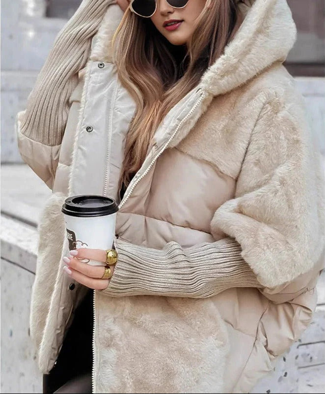 Lucia | Stylische Kapuzen-Daunenjacke für Damen mit langen Ärmeln