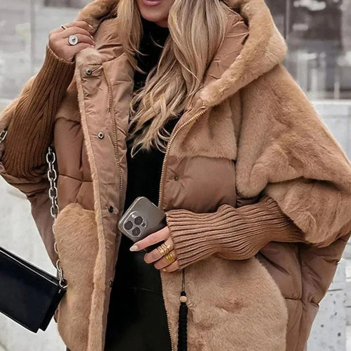 Lucia | Stylische Kapuzen-Daunenjacke für Damen mit langen Ärmeln