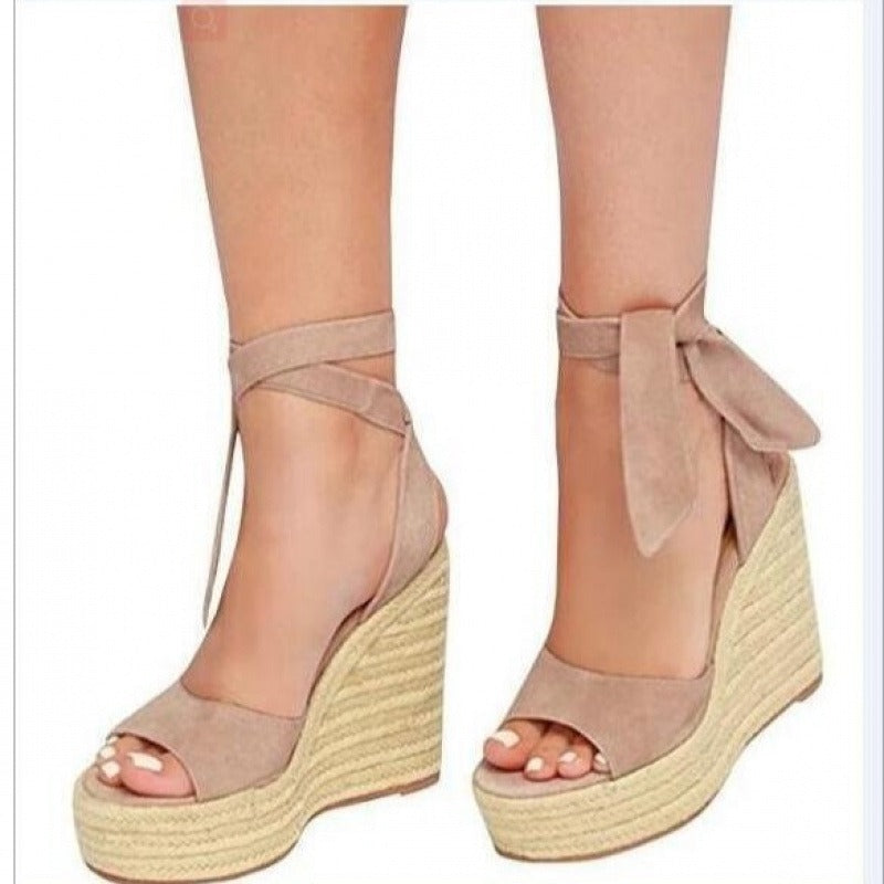Serena | Elegante Espadrille Wedges Pumps