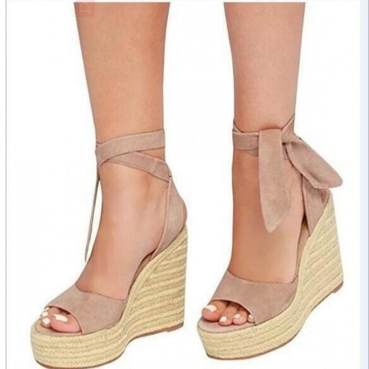 Serena | Elegante Espadrille Wedges Pumps