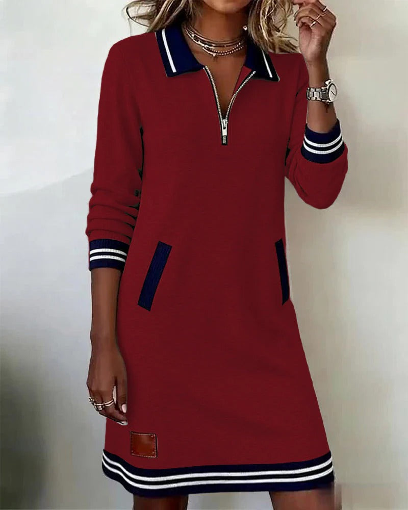Schickes Langärmeliges Kleid für Damen
