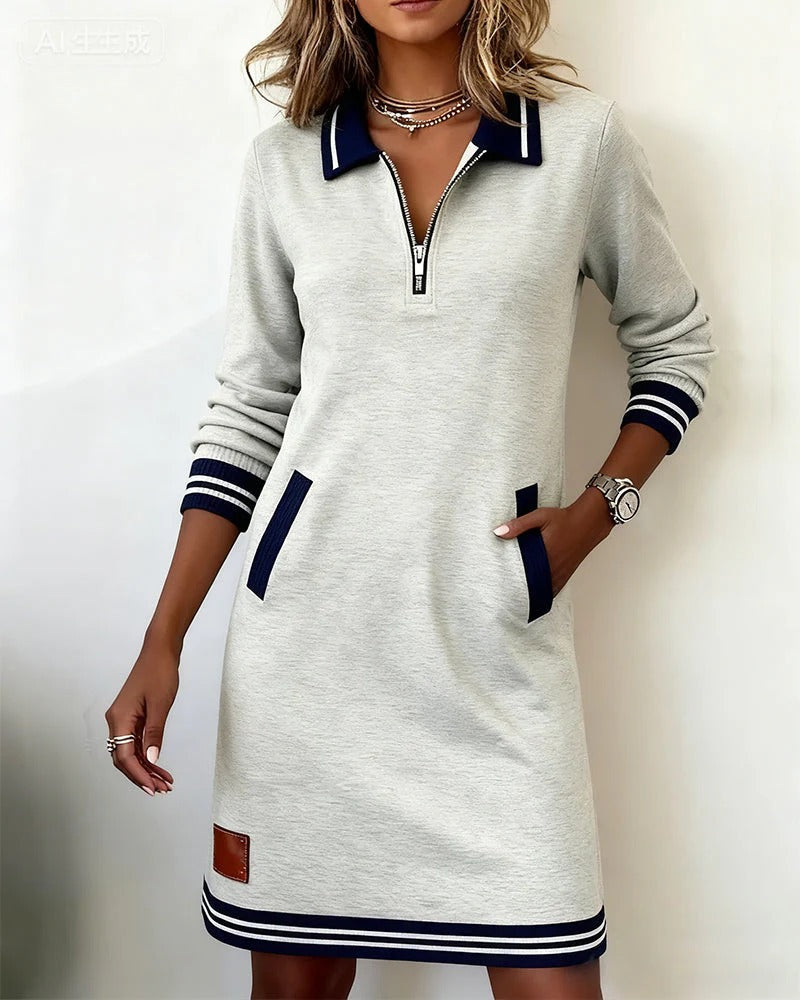 Schickes Langärmeliges Kleid für Damen