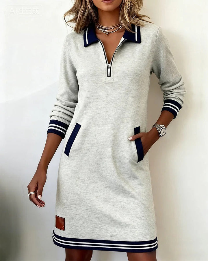 Schickes Langärmeliges Kleid für Damen