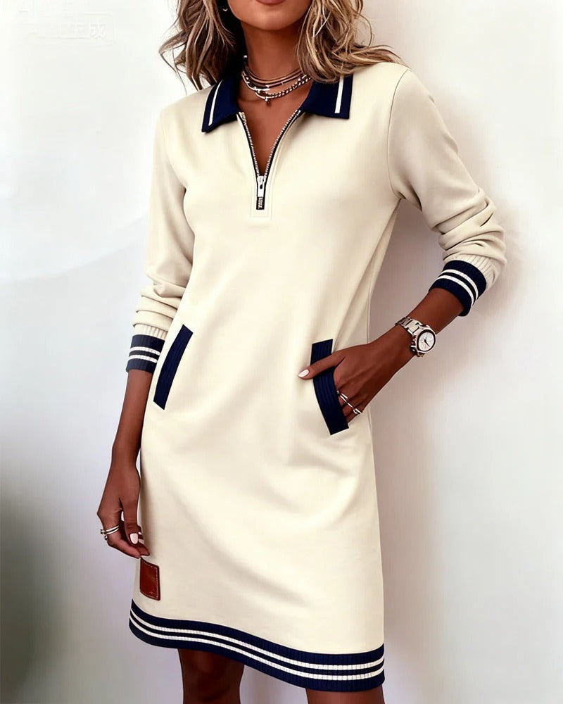 Schickes Langärmeliges Kleid für Damen