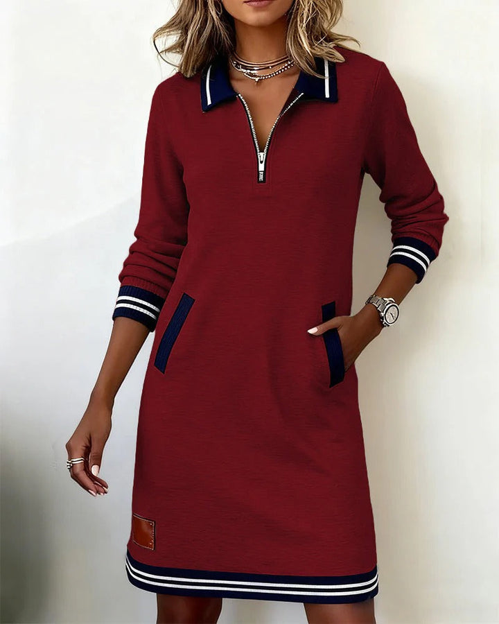 Schickes Langärmeliges Kleid für Damen