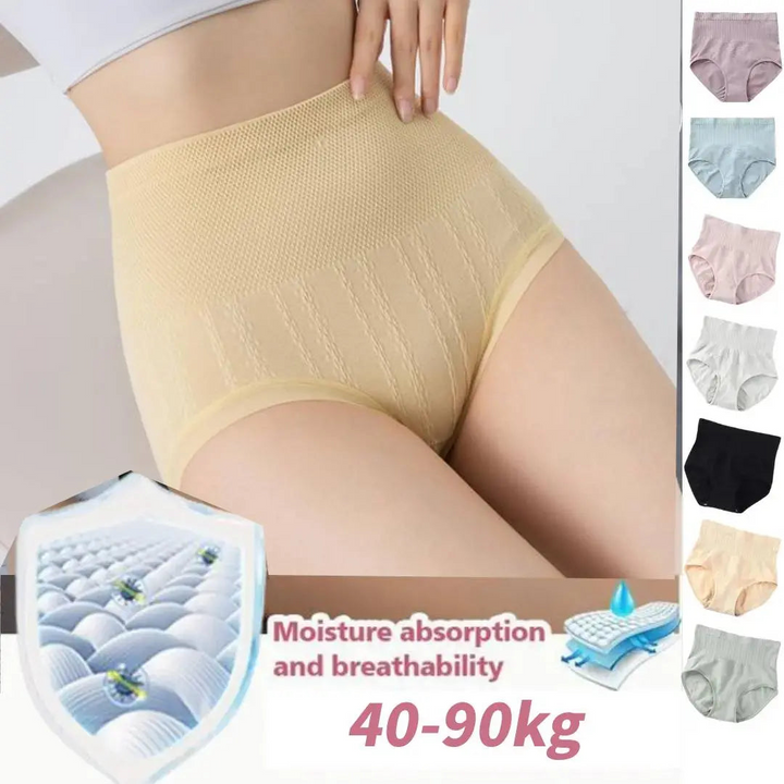 Antibakterische Hohe Taille Bauchkontrolle Unterwäsche für Damen