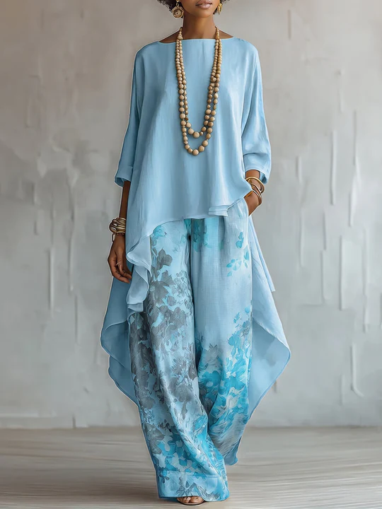 Elena | Damen Zweiteiler mit Blumenmuster