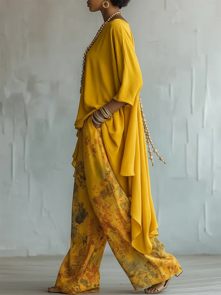 Elena | Damen Zweiteiler mit Blumenmuster
