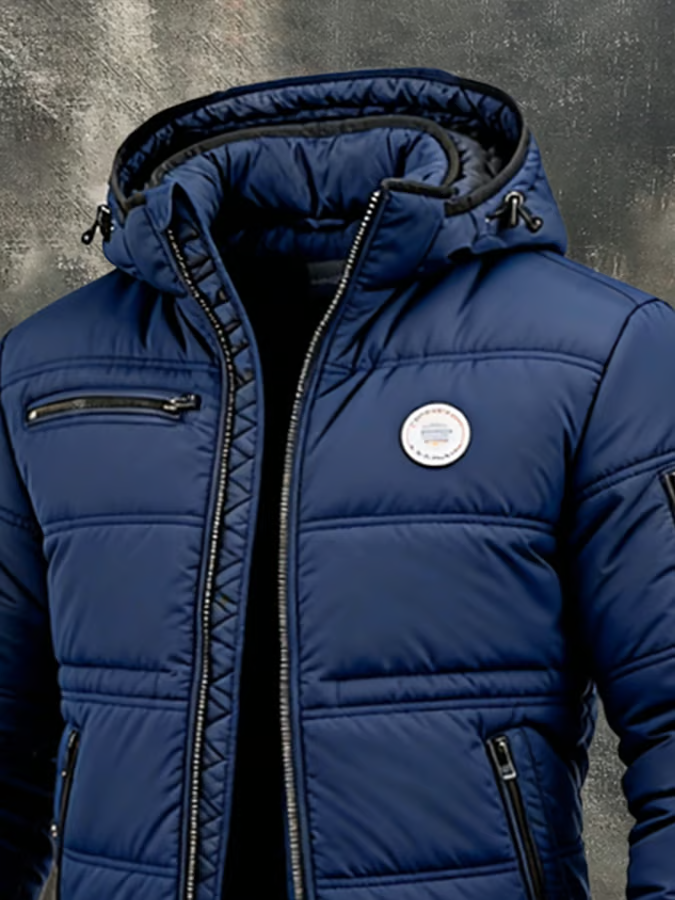 Herren Vintage Isolierte Outdoor-Jacke | Warm und Gepolstert