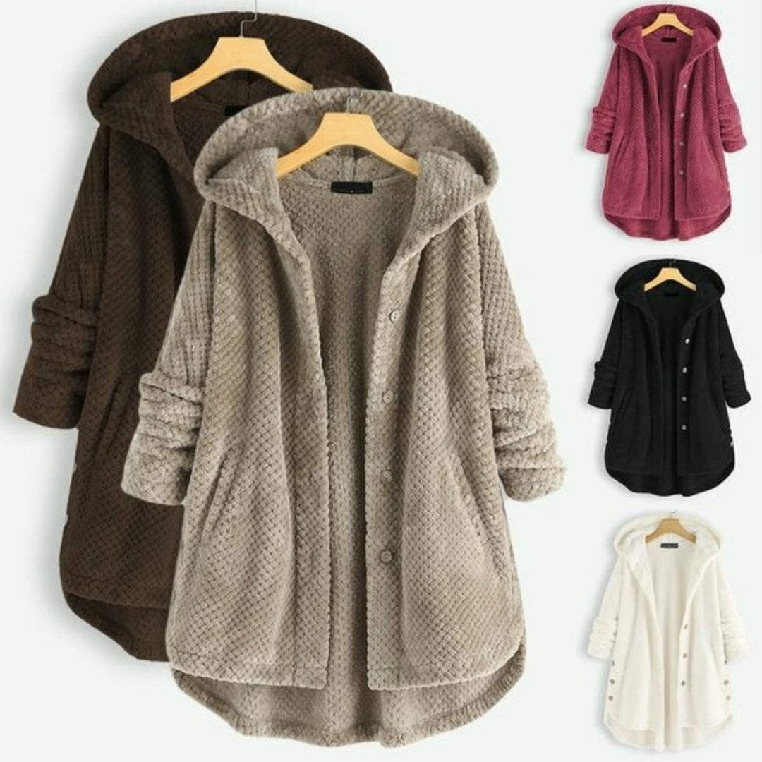 Izzy | Halblange Jacke für Damen mit Wendbarer Kapuze und langen Ärmeln