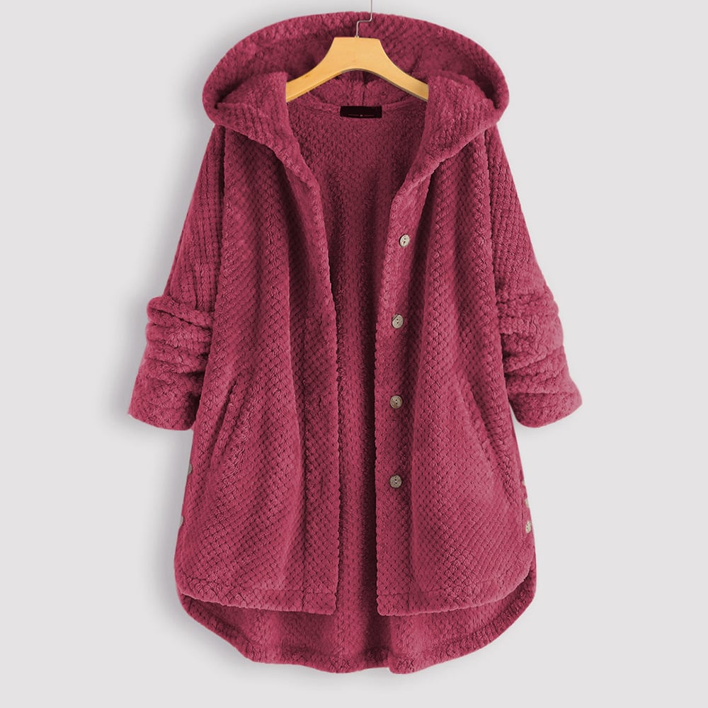 Izzy | Halblange Jacke für Damen mit Wendbarer Kapuze und langen Ärmeln